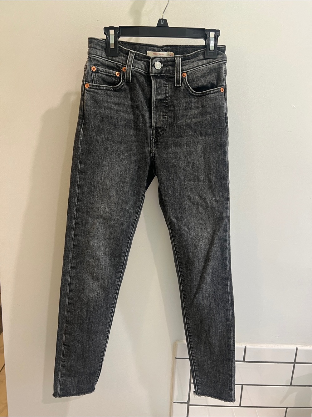 Levi’s Black Washed Women’s Jeans - Wedgie Skinny